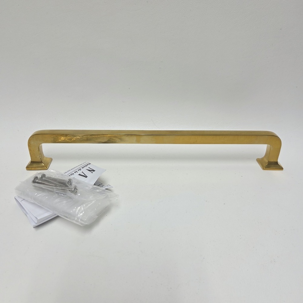 Rejuvenation Mission Drawer Pull Large 10" Unlacquered Brass Open Box